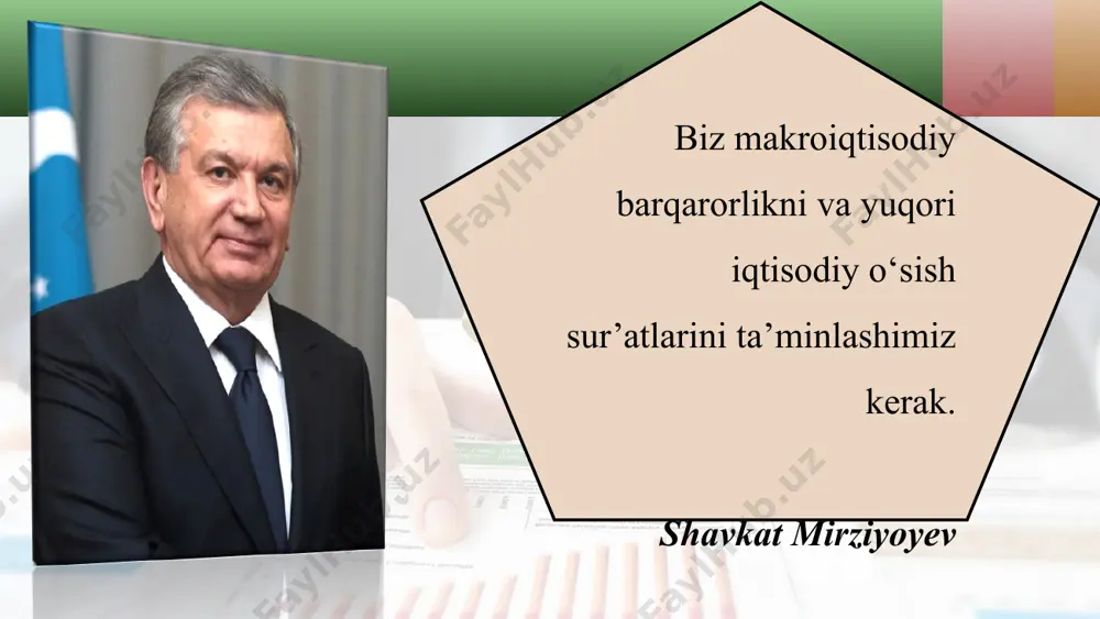 rovard mahsulot hisoblanadi. agar g‘ildirak yaim ga kiritilganda edi, uning qiymati ikki marotaba: birinchi safar g‘ildirak sifatida, ikkinchi safar esa traktorning qismi sifatida yaim ga kiritilgan bo‘lib qolar edi. shu bois, yaim hisoblanayotganda faqat pirovard ko‘rinishdagi tovarlar inobatga olinadi. yaim mamlakat hududida joylashgan, qaysi davlatga tegishli bo‘lishidan qat’i nazar barcha korxona, firma va aholi tomonidan yaratilgan mahsulotning bozor narxlaridagi qiymatidir. yalpi ichki mahsulot, odatda, milliy valutada hisoblanadi. masalan, o‘zbekistonning yalpi ichki mahsuloti so‘mda ko‘rsatiladi. xalqaro miqyosda esa har xil mamlaka tning yaimi dollarga o ‘ tkaziladi va o‘zaro taqqoslanadi. jumladan, jahon banki bazasida dunyoning barcha mamlakatlarining yaimi bor. ko‘rsatkichlar har yili yangilanib va chop qilib boriladi. yalpi milliy mahsulot (yamm) — yil davomida mamlakat fuqarolari tomonidan (yer yuzining qayerida bo‘lishidan qat’i nazar) yaratilgan pirovard ko‘rinishdagi jami tovar va xizmatlarning bozor narxlaridagi umumiy qiymatidir. agar yaimdan mazkur mamlakat hududida chet ellik fuqarolar va firmalar tomonidan yaratilgan tovarlar qiymatini ayirib, bu mamlakat …