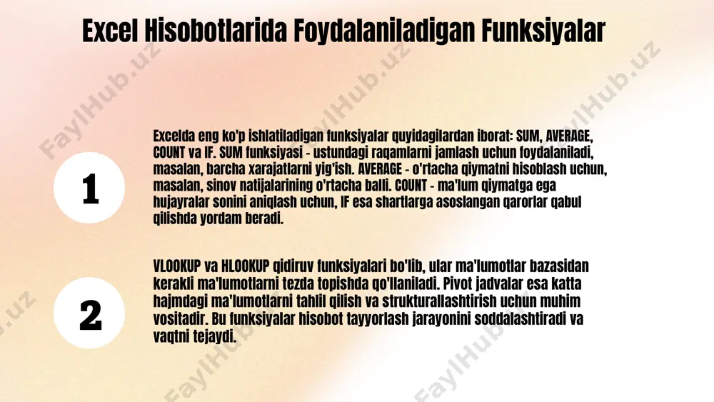 excelda hisobotlar tayyorlash asoslari - Page 4