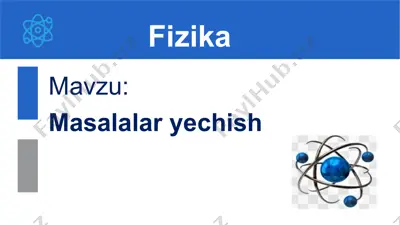 masalalar yechish. 10-sinf, 44-mavzu — PPTX