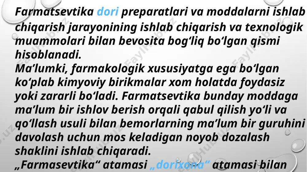 farmatsevtika dori preparatlari va moddalarni ishlab chiqarish jarayoni - Page 4