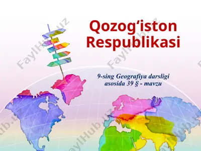 qozog‘iston respublikasi . 9 - sinf — PPTX
