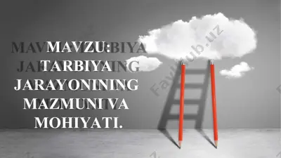 tarbiya jarayonining mazmuni va mohiyati — PPT