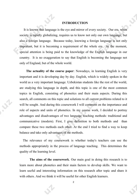 ion, list of used literatures. chapter.i interactive methods in teaching english language since learning foreign languages is gaining importance today, languages are taught not only in higher education institutions, schools, but also in pre-school educational institutions. if the lessons are not taught with unique and interesting methods, it can become a difficult task to attract students to the lesson. if traditional methods are used in the lessons, if they are conducted in an interesting way, this not only ensures the quality of the lesson, but also prevents boredom and attracts passive students to participate in the lesson. there are a number of interesting games in the process of teaching english. it is worth mentioning that when teaching language to children, it is necessary to use such games in which all students participate equally and learn new things from the lesson (for example, new vocabulary can be memorized, if this process …