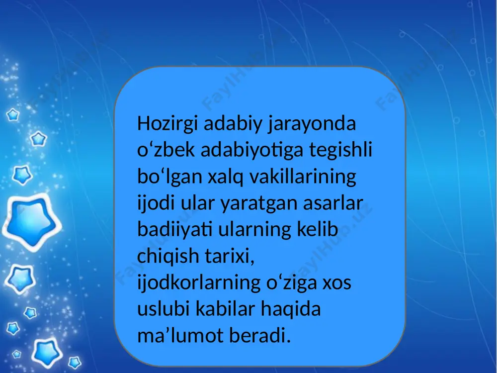 o deb yuritamiz. badiiy voqelikni shartli ravishdagina "obyektiv" ibtido deyishimizga sabab, u reallikdan olingan oddiygina nusxa emas, balki voqelikning ijodkor ko`zi bilan ko`rilgan, ideal asosida idrok etilgan, baholangan va ijodiy qayta ishlangan aksi ekanligidir. shunday ekan, muallif obrazi hatto "obyektiv tasvir" yo`lidan borilib, muallif imkon qadar o`zini chetga olgan asarlarda ham mavjud bo`lishi tabiiydir. demak, epik asarlarda badiiy voqelik bilan bir qatorda noplastik muallif obrazi ham har vaqt mavjuddir. epik turga mansub asarlar asosan nasriy yo`lda yozilishi, shuningdek, nasriy yo`lda lirik asarlar ham yaratilishi mumkinligini ilgari aytildi.demak, nasriy yo`lda yozilganligining o`zigina asarni epik deyishimizga asos bermaydi, "nasriy asar" va "epik asar" tushunchalari bitta ma`noni anglatmaydi. epik asarda voqea-hodisalarni hikoya qilib berayotgan shaxs roviy yoki hikoyachi deb yuritiladi. yuqorida aytganimizdek, epik asarda rivoya ko`pincha muallif tilidan, ba`zan esa personajlardan biri tilidan olib boriladi. masalan, g`afur g`ulomning "shum bola", "yodgor", x.to`xtaboyevning "sariq devni minib", e.a`zamovning "otoyining tug`ilgan yili" kabi qissalarida rivoya personaj …