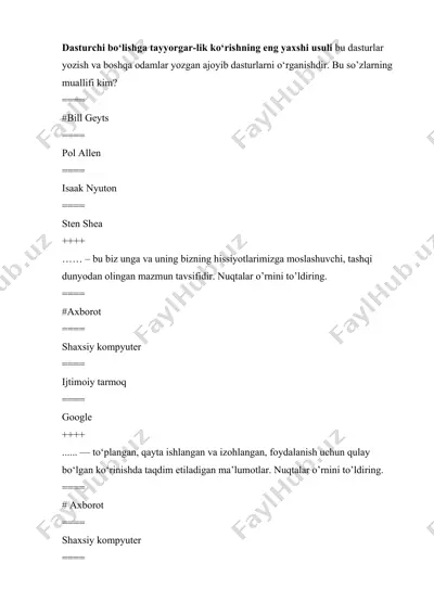 axborot — DOCX