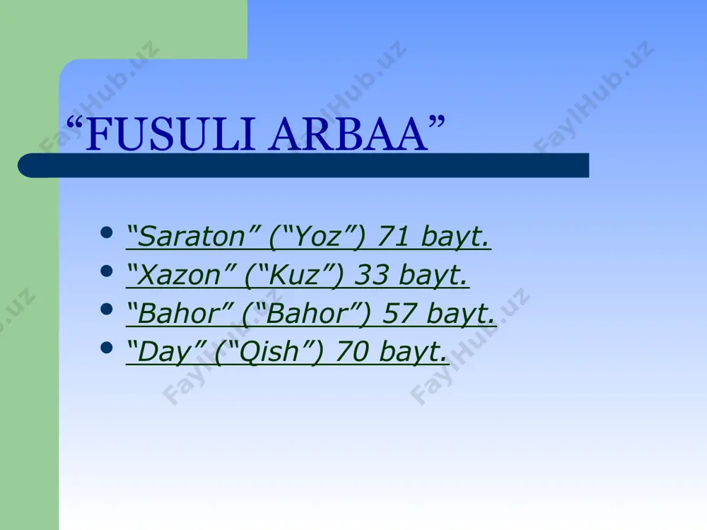 alisher navoiyning forsiy qasidalari. “fusuli arbaa” - Page 5