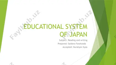 educational system of japan — PPTX
