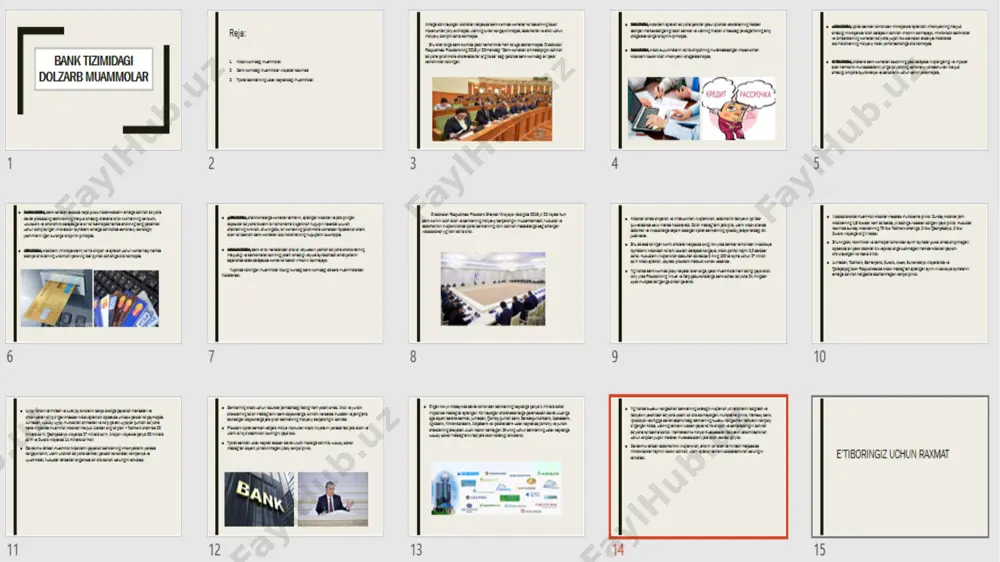 bank tizimidagi dolzarb muammolar - Page 3