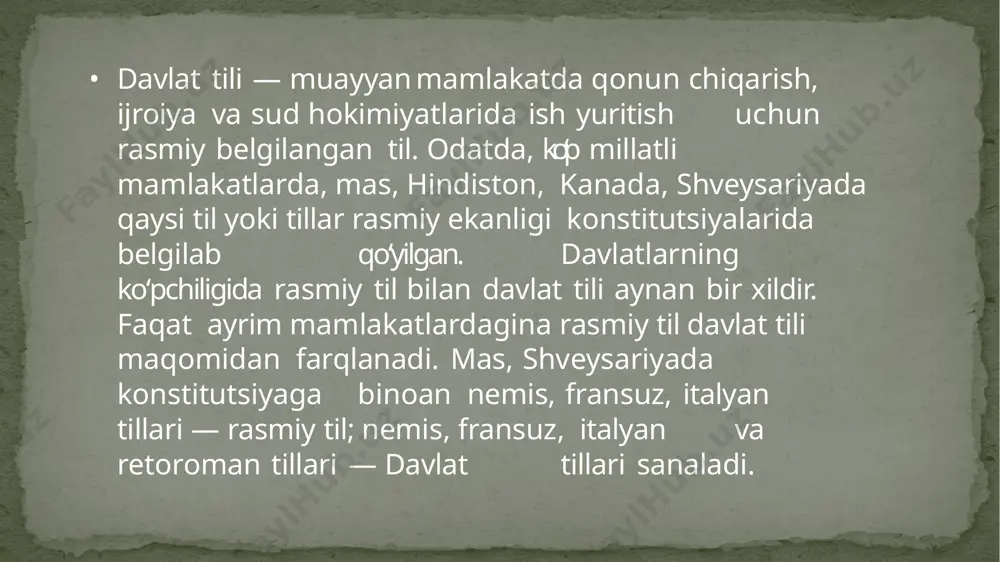 monaviy texnologiyalar bilan ta`minlanganligiga bog`liq. kasb-hunar kolleji muhandis-pedagog hodimlari oldiga tayyorlanayotgan ishchi kadrlarga ilmiy dunyoqarashni, mehnatga ijodiy munosabatini tarkib toptirish ularda yuksak mehnat intizomini va madaniyatini, jamoa oldida burch his-tuyg`ularini tarbiyalash kabi vazifalarni qo`yadi. milliy dasturning asosiy maqsadi: ta`lim sohasini tubdan isloh qilish, uni o`tmishdan qolgan mafkuraviy qarashlar va sarqitlardan to`la xalos etish, rivojlangan demokratik davlatlar darajasida, yuksak manaviy va ahloqiy talablarga javob beruvchi yuqori malakali kadrlar tayyorlash milliy tizimini yaratishdir. jamiyatda sodir bo`layotgan bugungi yangiliklar hamda iqtisodiy o`zgarishlar ta`lim tizimiga xususan o`rta maxsus kasb-hunar ta`limiga boshqacha yondashishni talab qiladi. kadrlar tayyorlash milliy dasturining asosiy amalga oshirish vazifalaridan biri ta`lim oluvchilarning tayyorgarlik sifati va ixtisosiga zaruriy talablarni, ularning madaniy va ma`naviy-ruxiy darajalarini aniqlab beruvchi davlat ta`lim standartlarini yaratish va tatbiq etishdir. o''zbekistonrespublikasi prezidenti sh.m.mirziyoyevning “o‘zbek tilining davlat tili sifatidagi nufuzi va mavqeyini tubdan oshirish chora – tadbirlari to‘g‘risida”gi farmonida belgilangan vazifalarning amalda bajarilishi bo‘yicha tilshunos va adabiyotshunos olimlarning fikr va …