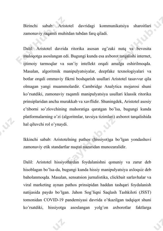 "aristotelning ritorika asari: so'z san'ati tushunchalari" - Page 4