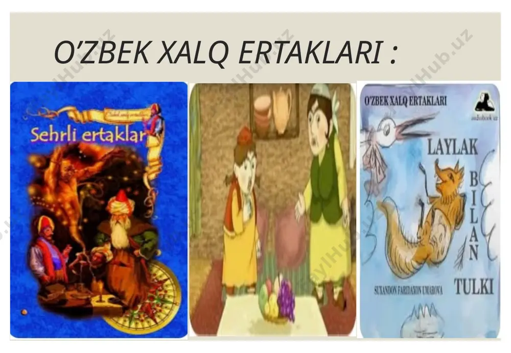 an boʻri, qurʼaandozlar, kim boʻldi? tushdagi ramzlarga eʼtibor qilaylik: boʻri, sher, har yoqqa oʻligi otilgan qoʻylar, burundan tutun chiqib ketishi, tepasidan tillo sochilishi, ogʻzidan qush uchib chiqishi, imorati tekis, yaʼni vayron boʻlishi, porlagan oyning shuʼla taratishi, chinor oʻsib, boʻyi osmonga yetishi, soyasida kimlarningdir yayrashi. boʻri, sher obrazlari bizga tushunarli. dostonlarimizda qahramonlarning sherga, boʻriga oʻxshatilishining oʻzidayoq xalqimizning qadim mifologik tasavvur izlarini koʻramiz. xususan, boʻri juda koʻp turkiy qabilalarning totemi boʻlib, u bilan bogʻliq koʻpgina inonchlar oʻzbeklarda xx asrda ham maʼlum darajada mavjud edi. bizningcha, yovmitdan kelgan boʻrilar – gajdumbek bilan ravshan, farzandlar – bibi hilol bilan goʻroʻgʻlidir. taʼbirda aytilmasa-da, tushdagi shoxdorxon elidan koʻkarib ketgan chinor ham goʻroʻgʻlidir. oy deganda bibi hilol nazarda tutilmoqda. chunki hilol yangi chiqqan oy, demakdir. foydalanilgan adabiyotlar: o.safarov “o’zbek xalq og’zaki ijodi” o.madayev ,t.sobitov “xalq og’zaki poetik ijodi” internet malumotlari e’tiboringiz uchun rahmat! image2.jpeg image3.png image4.png image5.png image6.png image7.png /docprops/thumbnail.jpeg