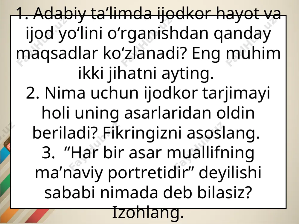 yozuvchi tarjimayi holining berilishiga xos xususiyatlar - Page 3