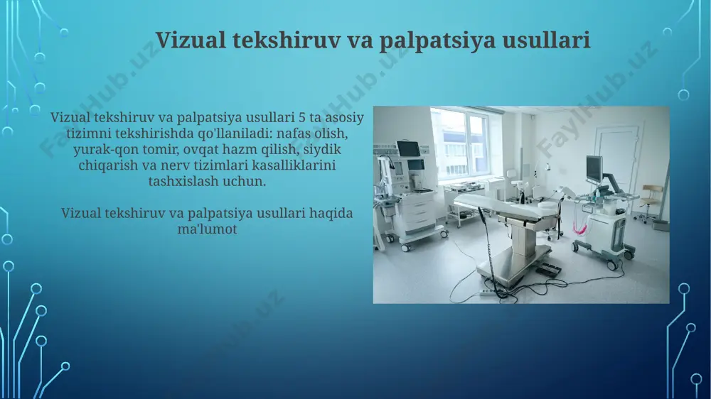 bemorlarni tibbiy uskunalar bilan tekshirishga usullari - Page 5