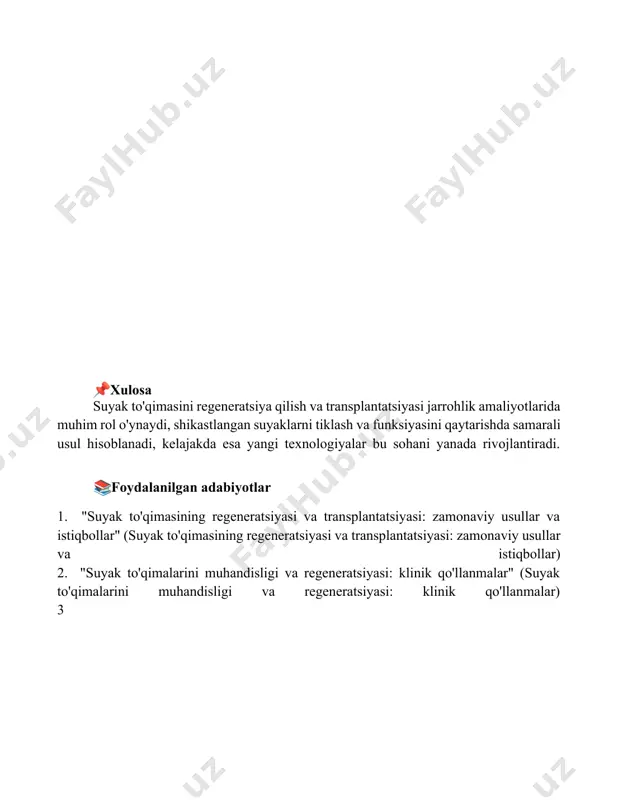 suyak to'qimasining regeneratsiyasi va transplantatsiyasi - Page 5
