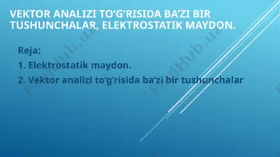 elektromagnit maydonlar — PPTX