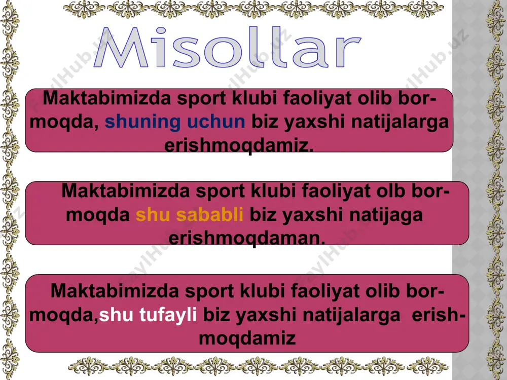 koʻmakchili qurilmalar yordamida ergashgan qoʻshma gaplar - Page 5