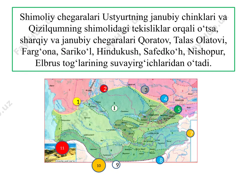 o‘rta osiyo tabiiyo‘lkasining o‘ziga xos tabiiy xususiyatlari - Page 4