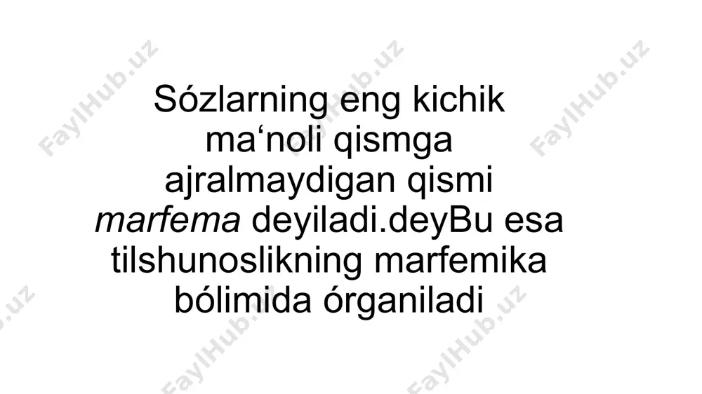 marfemika va marfema haqida umumiy tushuncha. o‘zbek tilida sóz yasalishi - Page 3