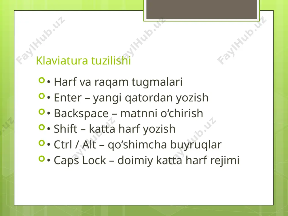 sichqoncha va klaviaturadan foydalanish - Page 4