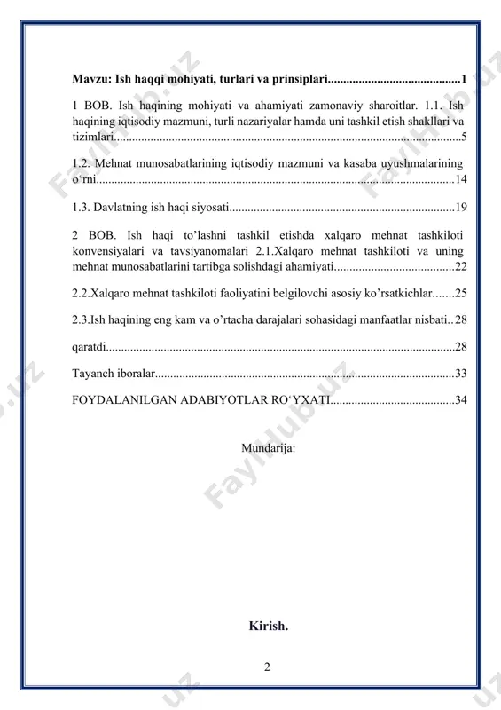 r bilan tartibga solinmaydi. barcha tashkiliy-huquqiy shakllarning ishchilarining eng kam ish haqi qonun bilan belgilanadi. mehnat, zamonaviy iqtisod fani fikriga ko'ra, iqtisodiyotning eng muhim qismidir - u ham tovar (xodim o'z mehnatini sotadi, yangi sifat va qo'shimcha moddiy qadriyatlarni yaratadi) va qo'shimcha qiymatning paydo bo'lishining sababidir,chunki ob'ektlar va materiallar ularga mehnat qo'llanilganda qimmatlashadi. demak, mehnatni barcha ko'rinishlarida baholash va unga haq to'lash, so'ngra davlat tomonidan belgilangan qonunlar doirasida mehnatga haq to'lash xarajatlarini mahsulot tannarxiga kiritish zarurati tug'iladi. har qanday tashkilotning buxgalteriya bo'limi faoliyatining asosiy yo'nalishlaridan biri bu korxona xodimlarining ish haqini hisobga olishdir. buxgalteriya ishining ushbu sohasi eng ko'p mehnat talab qiladigan va mas'uliyatli sohalardan biri bo'lib, korxonada butun buxgalteriya tizimida markaziy o'rinlardan birini egallaydi. “ish haqi” tushunchasi naqd va natura ko‘rinishida (moliyalashtirish manbalaridan qat’i nazar) hisoblangan barcha turdagi daromadlarni (shuningdek, turli mukofotlar, mukofotlar, nafaqalar va ijtimoiy nafaqalar), shu jumladan ishlamaganlar uchun qonun hujjatlariga muvofiq hisoblangan pul summalarini qamrab oladi. …