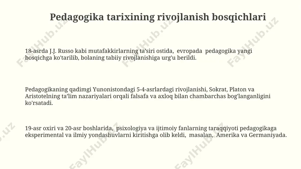pedagogika tarixi fanining maqsad va vazifalari - Page 3
