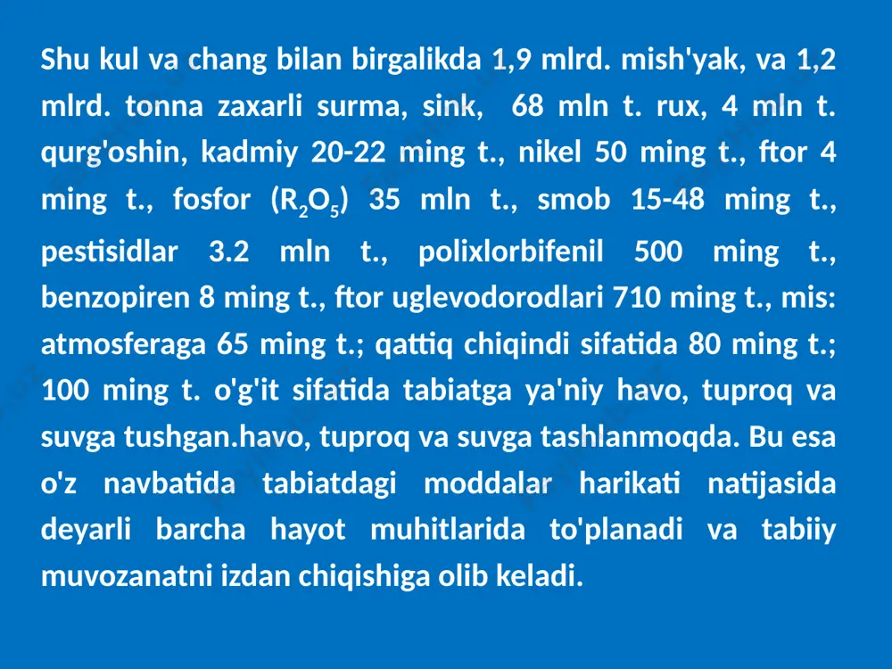 atrof muhitni sanoat korxonalari tomonidan ifloslanishi - Page 5