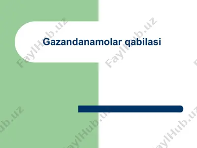gazandanamolar qabilasi — PPT