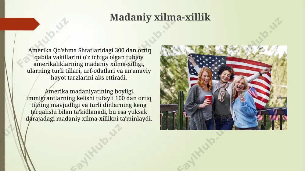 g aralashuvi natijasida mestizo, mulatto va boshqa aralash etnik guruhlar vujudga kelgan. lotin amerikasi xalqlarining mustaqillik harakatlari 19-asr boshlarida boshlanib, 20-asr boshlariga kelib, koʻplab mamlakatlarning ispaniya mustamlakachiligidan ozod boʻlishiga olib keldi, ammo ijtimoiy-iqtisodiy tengsizlik muammolari saqlanib qoldi. amerika xalqlarining kelib chiqishi 19-asrda amerika qo'shma shtatlariga 12 milliondan ortiq evropalik immigrantlar kelgan bo'lib, ularning aksariyati germaniya, irlandiya va buyuk britaniyadan bo'lgan. amerika xalqining kelib chiqishi ko'p millatli va murakkab jarayon bo'lib, 500 yildan ortiq davom etgan migrantlarning to'xtovsiz oqimi natijasida shakllangan. irqiy tengsizlik jinoyatchilik tizimidagi irqiy kamsitish natijasida, qora tanli amerikaliklar oq tanli amerikaliklarga nisbatan qamoqqa olish ehtimoli sezilarli darajada yuqori, bu 1980 yildan beri kuzatilayotgan tendentsiya. irqiy tengsizlik qo'shma shtatlarda jamiyatning turli qatlamlarida mavjud bo'lib, oq tanli amerikaliklarning o'rtacha daromadlari qora tanli amerikaliklarnikidan 20% ga yuqori. mustamlaka davri aholisi мустамлака давридаги рақамларга кўра, ақшдаги аҳолининг этник таркиби жуда хилма-хил бўлиб, европалик мустамлакачилар, африкалик қуллар ва туб америкаликлардан ташкил топган. мустамлака …