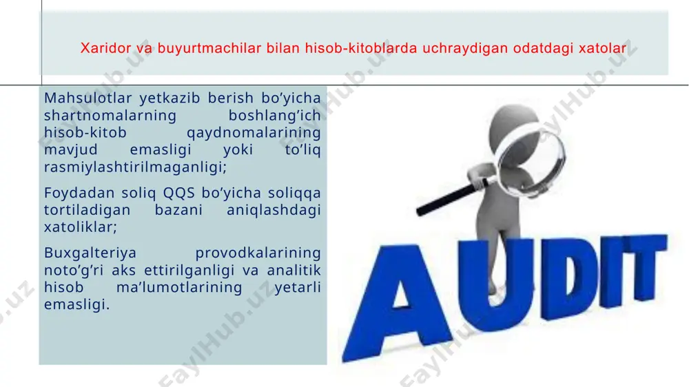хaridorlar va buyurtmachilar bilan hisob-kitoblar ichki auditi - Page 4