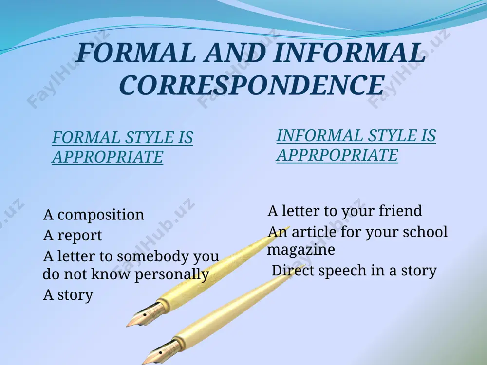 formal and informal correspondence - Page 3