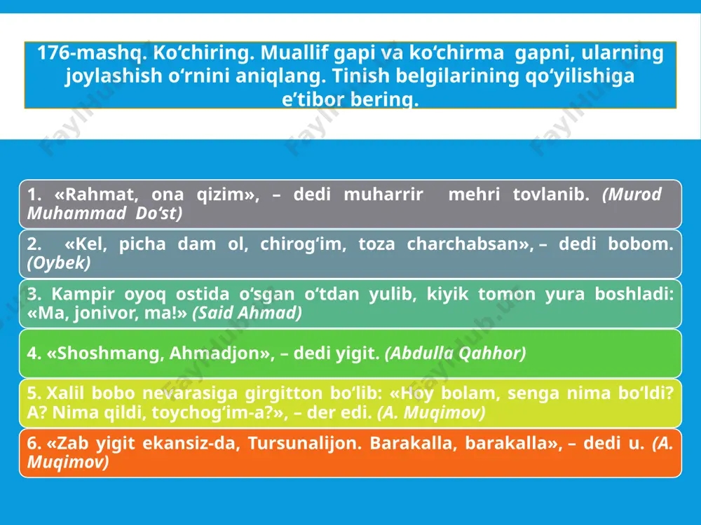 ko'chirma gapli qo'shma gapning tuzilishi - Page 5