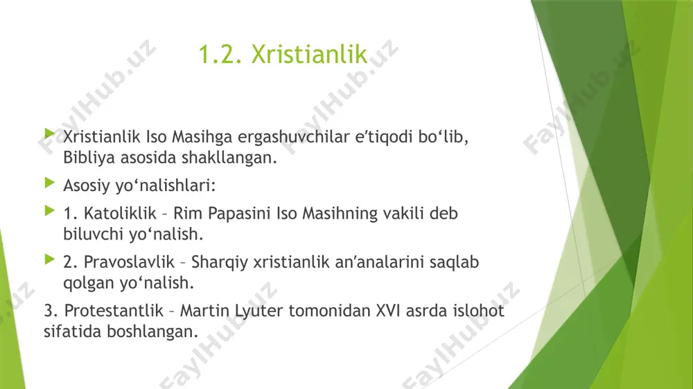 omonov yashnarbeknig dinshinoslik fanidan tayorlagan slayt - Page 5