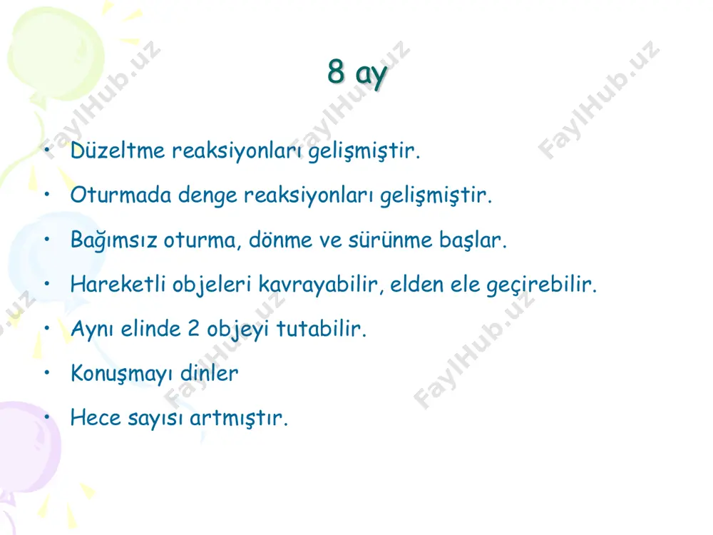 bebek gelişimi ve motor becerileri takvimi - Page 5