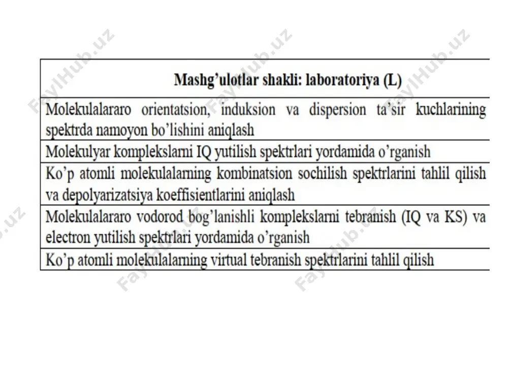 onar holatidan boshka bir holatga o‘tishiga olib keladi. kvant nazariyasining klassik nazariyadan xarakterli farqi statsionar holatlar energiyalarining diskret ketma-ketligidadir. aniq sistema uchun energiya ketma-ketligi to‘lig‘icha diskret (uzlukli) bo‘lishi mumkin, yoki to‘lig‘icha uzluksiz bo‘lishi mumkin yoki qisman diskret qisman uzluksiz bo‘lishi mumkin. masalan garmonik ossillyator uchun diskret ketma-ketligi, erkin zarrachaning harakati uchun uzluksiz ketma-ketligi, aytaylik vodorod atomi uchun ionlashish energiyasidan kichik bo‘lganda diskret energiya ketma-ketligi, ionlashish energiyasidan katta bo‘lganda uzluksiz energiya ketma- ketligi kuzatiladi. odatda “spektr” termini elektromagnit nurlanishining chiqarish, yutilish va sochilish spektrlari uchun ishlatiladi. energiyaning saqlanish qonuniga ko‘ra atom sistemasining bir energetik holatdan boshqa energetik holatga o‘tishi sistemaga energiya berilishi yoki olinishi bilan bog‘liq. bunday o‘tishlar nurlanishli (optik o‘tishlar) ya’ni atom sistemasi elektromagnit nurlanishni yutadi yoki nurlantiradi va nurlanishsiz (optik bo‘lmagan) bo‘lishi mumkin. bunda qaralayotgan atom sistemasida yoki atrof bilan energiya almashinuvi bo‘ladi. masalan zarrachalar o‘zaro ta’siri tufayli energiya almashinuvi. optik o‘tishlarida atom sistemasi biror e i statsionar holatidan …