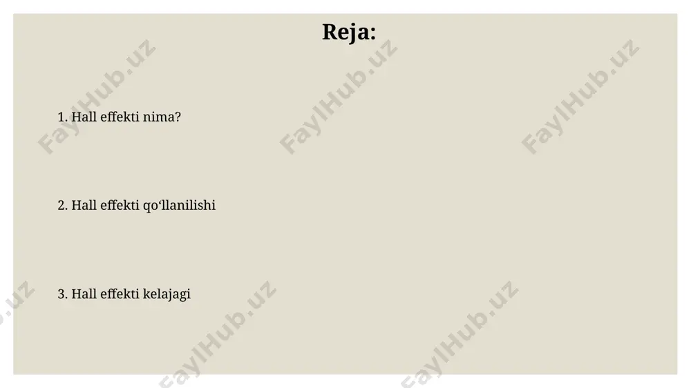 lektronlarining yoki teshiklarning magnit maydon ta'sirida o'zgaruvchan traektoriyalar bo'ylab harakatlanishi natijasida hosil bo'ladi, bu esa 10⁻⁴ dan 10⁻² v gacha bo'lgan hall kuchlanishini keltirib chiqaradi. hall effekti datchiklarining qo'llanilishi hall effekti sensorlari avtomobillarni tormoz tizimlarida avtomobilning g'ildiraklarining aylanish tezligini aniqlash uchun ishlatiladi, bu esa abs va tcs kabi xavfsizlik tizimlarining samarali ishlashiga yordam beradi. zamonaviy smartfonlarda ekranning yo'nalishini aniqlash uchun 3 o'qli hall effekti sensorlari ishlatiladi, bu esa qurilmaning ekran yo'nalishini avtomatik ravishda o'zgartirish imkonini beradi. hall effekti nima? ushbu kuchlanishning qiymati magnit maydonining induksiyasi (b), tok kuchi (i) va o'tkazgichning qalinligi (d) ga to'g'ridan-to'g'ri proportsionaldir, ya'ni v h ∝ bid. hall effekti magnit maydonida joylashgan o'tkazgichdan tok o'tganda, o'tkazgichning qarama-qarshi tomonlarida 10⁻⁶ dan 10⁻⁴ v gacha bo'lgan kuchlanish farqining (hall kuchlanishi) paydo bo'lish hodisasidir. pozitsiyani aniqlash magnit maydonining o'zgarishiga sezgir hall sensori orqali 2d tekislikda harakatlanuvchi ob'ektning tezligi va pozitsiyasi haqida ma'lumot olish mumkin. hall effekti sensori yordamida 3 …