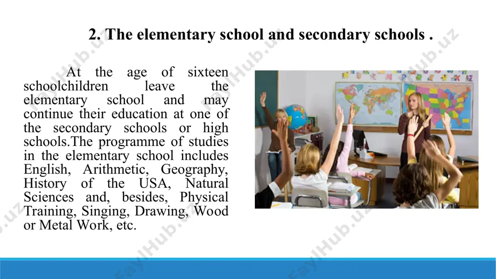 4.1. the educational system of the usa. taqdimot 14 bet - Page 5