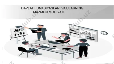 davlat funksiyalari va ularning mazmun mohiyati — PPTX