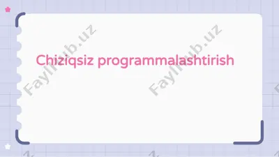 chiziqli programmalashtirish masalasining simpleks algoritmi — PPTX