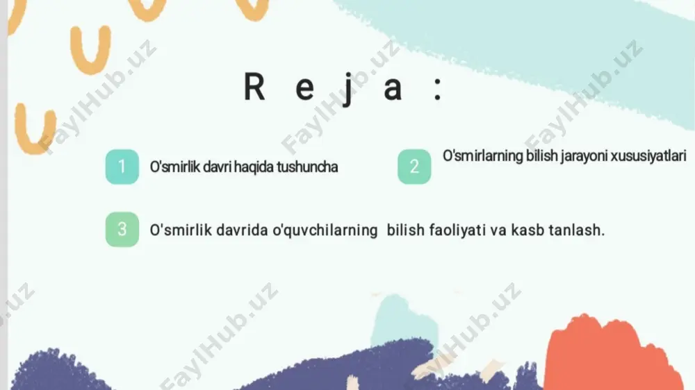 a ijtimoiy omillarning bevosita ta’sirini tushunish mumkin. bu davrda o’smir baxtli bolalik bilan xayrlashgan, lekin kattalar taraqiyotida hali o’z o’rnini topa olmagan holatda bo’ladi. o’smirlik davri «o’tish davri», “krizis davr”, «qiyin dayar» kabi nomlarni olgan psixologik ko’rinishlari bilan xarakterlanadi. chunki, bu yoshdagi o’smirlarning xatti-harakatida muqobil, yangi sharoitlarda o’z o’rnini topa olmaganligidan psixik portlash hollari ham kuzatiladi. o’z davrida l.s, vigotskky bunday holatni «stenik rivojlanishdagi krizis» deb nomlagan. o’smirlik yoshida ularning xulq-atvoriga xos bo’lgan alohida xususiyatlarni jinsiy yetilishning boshlanishi bilan izohlab bo’lmaydi. jinsiy yetilish o’smir xulq-atvoriga asosiy biologik omil siatida ta’sir ko’rsatib, bu ta’sir bevosita emas, balki ko’proq bilvositadir o’smirlik davriga ko’pincha so’zga kirmaslik, o’jarlik, tajanglik, o’z kamchiliklarini tan olmaslik, urushqoqlik kabi xususiyatlar xos. o’smirlik 10-11 yoshlardan 14-15 yoshlargacha bo’lgan davrni tashkil etadi. aksariyat o’quvchilarda o’smirlik yoshiga o’tish, asosan, 5-sinlardan boshlanadi. «endi o’smir bola emas, biroq katga ham emas» - ayni shu ta’rif o’smirlik davrining muhim xarakterini bildiradi. bu yoshda o’smir …