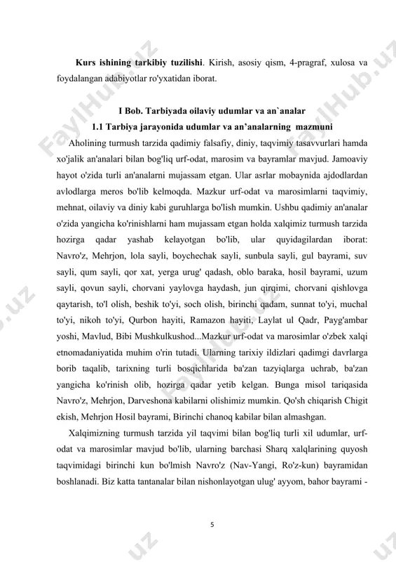 da chuqur bo'lgan ushbu bayram markaziy osiyo va o'rta sharq mamlakatlarida ancha qadim davrlardan tarkib topgan tantana bo'lib, uning qadimiy an'ana ekanligini isbotlovchi qator tarixiy yozma manbalar va tarixiy asarlar mavjud. jumladan, abu rayhon beruniy, abu mansur salabiy, umar hayyom singari adiblarning tarixiy, ilmiy va adabiy asarlarida navro'zning kelib chiqishi, uning o'ziga xos qadimiy rasm-rusumlari va marosimlari to'g'risida qiziqarli ma'lumotlar mavjud. o'rta asrlarning mashhur qomusiy olimlari asarlarida navro'zning kelib chiqish tarixi afsonaviy shohlar qayumars, jamshid va sulaymon bilan bog'lab talqin qilinadi. navro'z bayram tarzida nishonlana boshlangandan beri o'tgan turli hukmdorlar va davlat xizmatida bo'lgan yuqori martabali tarixiy shaxslar ham ushbu bayramni nishonlashga turfa xil munosabat bildirganlar. zamonamizda esa mazkur milliy bayramga juda katta e'tibor berilib, turli hududlarda o'ziga xos tarzda nishonlanmoqda. jumladan, namangan viloyatining barcha tumanlarida ham bahor kelishi bilan yoshu-qari ushbu bayramni intiqlik bilan kutadilar va unga tayyorgarlik ko'radilar. navro'z bilan bog'liq udumlarni ikkiga: bayramdan oldin va bayramdan keyin …