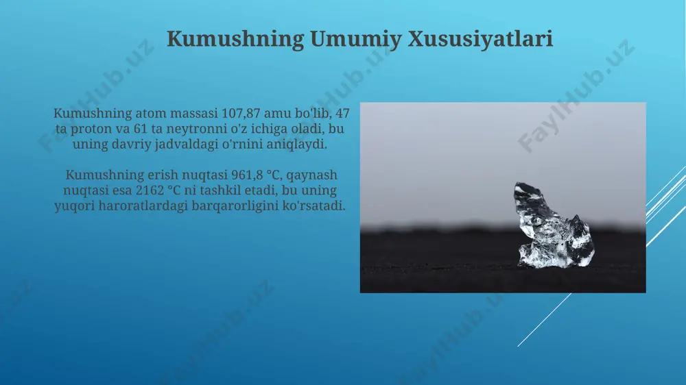 kumush elementiga doir slayd - Page 5