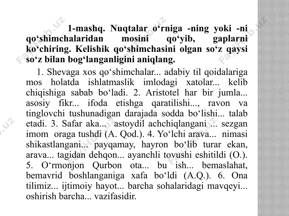 o‘zbek adabiy tili me’yori - Page 5