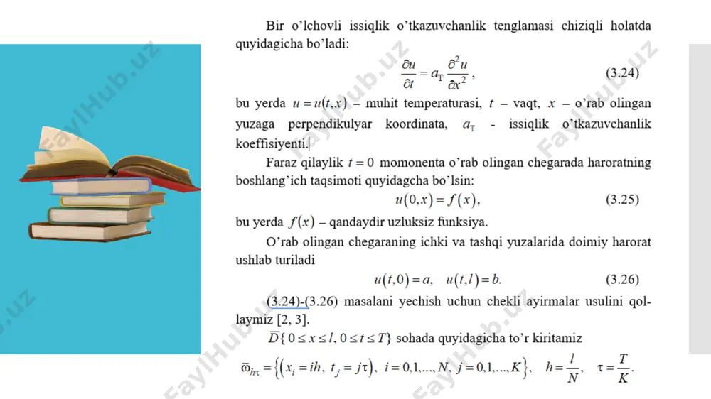 nostasionar issiqlik o‘tkazuvchanliktenglamasi - Page 4