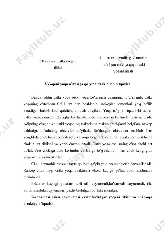 ustki kiyimlar yoqalarini tikish - Page 4