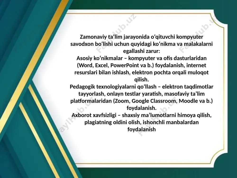 o'qituvchining komputer savodxonligi - Page 4