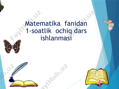 4-sinf matematika dars ishlanma. kasrlar — PPTX