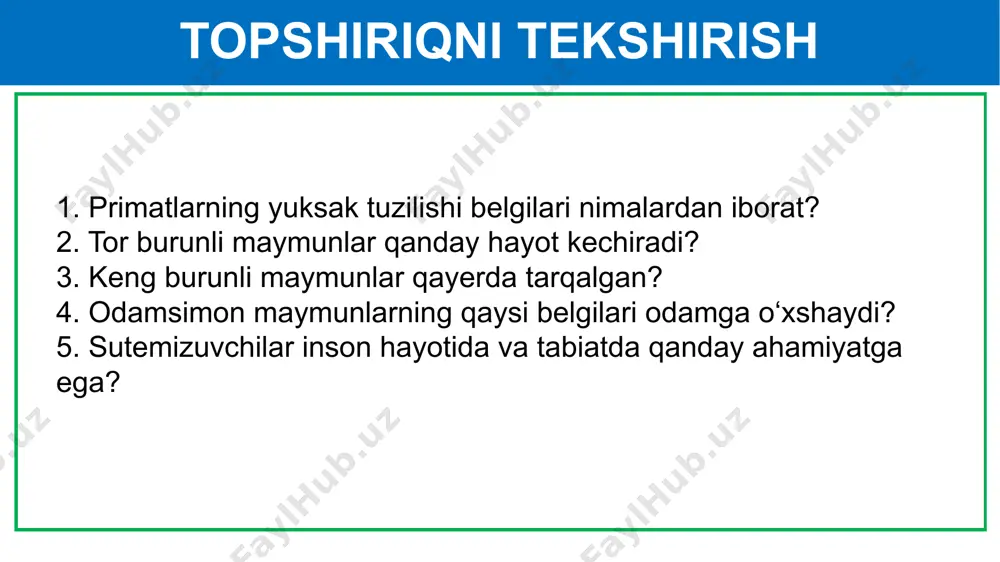 tida, po‘stinbop terili, qorako‘l terili, go‘sht-yog‘li va go‘sht-junli zotlarga ajratiladi. romanov zotli qo‘ylar eng yaxshi po‘stinbop teri beradi. qo‘ychilik qorako‘l terisi 1–3 kunligida so‘yilgan qorako‘l qo‘zilarining terisidan iborat. qorako‘l terisi ko‘proq qora rangda bo‘ladi; ko‘k, jigarrang, sur, oq va boshqa xillari ham bor. havorang va tillarang xillari yuqori baholanadi. qo‘ychilik go‘sht-yog‘ yo‘nalishidagi qo‘ylardan o‘zbekistonda hisor qo‘ylari boqiladi. bunday qo‘ylar vazni 150 kg ga, dumbasining og‘irligi 25 kg ga boradi. yilqichilik baland tog‘li joylarda va qishloq xo‘jaligida yordamchi ishlarni bajarishda otlar asosiy ishchi kuchi hisoblanadi. ot sporti dunyo miqyosida ommalashib bormoqda. yilqichilik otlar go‘sht va sut olish uchun ham boqiladi. ularning sutidan shifobaxsh qimiz tayyorlanadi. otlar qonidan shifobaxsh preparatlar va zardob tayyorlashda foydalaniladi. yilqichilik otlar miloddan taxminan 3 000 yil ilgari xonakilashtirilgan. xonaki otlarning ajdodi bir vaqtlar yevropa cho‘llarida yashab, hozir qirilib ketgan tarpan hisoblanadi. otlar og‘ir yuk tortadigan, salt miniladigan, yengil yuk tortadigan (yo‘rg‘a), go‘sht va qimiz uchun urchitiladigan zotlarga …