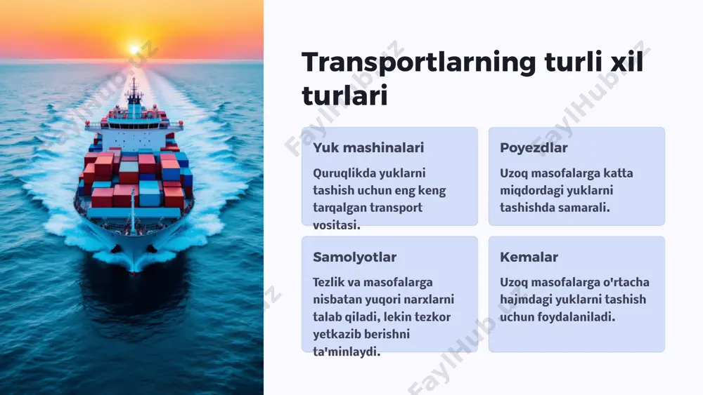 logistika tizimlari elementlarining xususiyatlari - Page 4