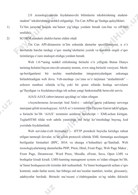 nt system so’zidan olingan bo’lib, ta’limni boshqaeeuvchi tizimlar deb tushuniladi. ta’limni boshqaarish uchun o’quv kontenti, unda fanlar nomi, har bibirga oid ma’ruzalar matnlari, testlar, glossaariy, adabiyotlar beriladi. birinchi ma’ruzani o’zlahtirgandan so’ng talaba ikkinchi ma’ruzaga o’tadi. buning uchun u testni ijobiy bahoga echsa bo’ldi. aks holda o’sha ma’ruzani boshqatdan o’zlashtirishga to’g’ri keladi. courselab dasturini yuklab, internet orqali kod olib, uni ishga tushirish mumkin. bundan so’ng esa, elektron kurs yaratiladi. kursga oid testni ham dasturda yaratib, on-layn rejimida ishlashini amalga oshirish mumkin. keyingi elektron darslik yaratuvchi dastur sunravbookoffice dasturi, uning orqali on-layn rejimda ishlovchi elektron darslikni yaratish mumkin. uning haqida materiallar keltiramiz. sunrav bookoffice dasturi yordamida elektron kitob yaratish bu dasturda elektron kitob va qo’llanma yaratiladi. bu dasturning texnik xujjatida dasturni ishlatishning batafsil bayonini o’rganish mumkin. dasturni o’rnatish avval dasturni internetdan yuklab olish kerak. uning uchun mahsus internetdagi bu dastur haqidagi ilova va matnlarni topib, uning ustidan ya’ni gipermurojat ustidan sichqoncha bilan …