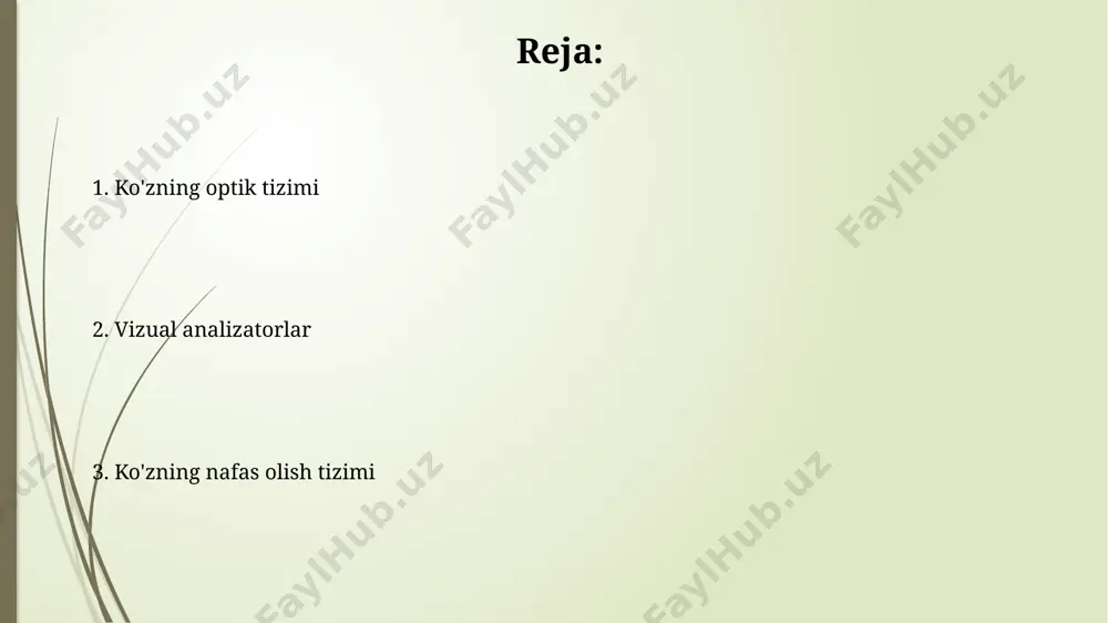 ko'zning linzasi shaklini o'zgartirib, yaqin va uzoq masofadagi ob'ektlarga aniq fokuslanishni ta'minlaydi, bu jarayon 0,25 dioptriyadan 10 dioptriyagacha o'zgarib turadi. ko'zning to'r pardasida taxminan 120 million tayoqcha va 6 million konuscha mavjud bo'lib, ular yorug'likni sezadi va ranglarni farqlaydi. ko'rish jarayoni ko'rish nervi taxminan 1 million nerv tolalaridan iborat bo'lib, ular ko'rish maydonidagi tasvirni miyaning ko'rish markaziga uzatadi, bu esa sekundiga 1000 dan ortiq ma'lumot bitini qayta ishlaydi. ko'rish jarayoni fotoreseptorlar, ya'ni tayoqcha va konussimon hujayralar tomonidan yorug'lik energiyasining elektr impulslariga aylantirilishi bilan boshlanadi, bu jarayon 100 millionlab fotoreseptorlarning ishtirokini talab qiladi. retinaning tuzilishi retinaning markaziy chuqurchasi (fovea) yuqori zichlikda joylashgan konussimon fotoreseptorlarga ega bo'lib, taxminan 150 000 dona/mm² zichlikni tashkil etadi va o'tkir ko'rishni ta'minlaydi. rodopsin va iodopsin kabi foto pigmentlarning retinalarning tashqi qatlamlarida joylashganligi, yorug'likni qabul qilish va ranglarni farqlash jarayonlarida muhim rol o'ynaydi. kislorod va karbonat angidrid almashinuvi qonning ph darajasi kislorod va karbonat angidrid almashinuvi bilan …